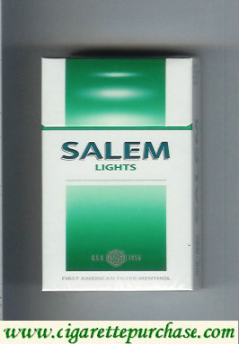 Salem Lights USA 1956 Menthol cigarettes hard box